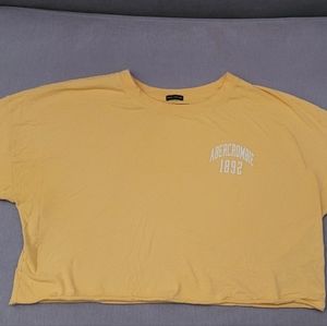 Abercrombie yellow crop top
